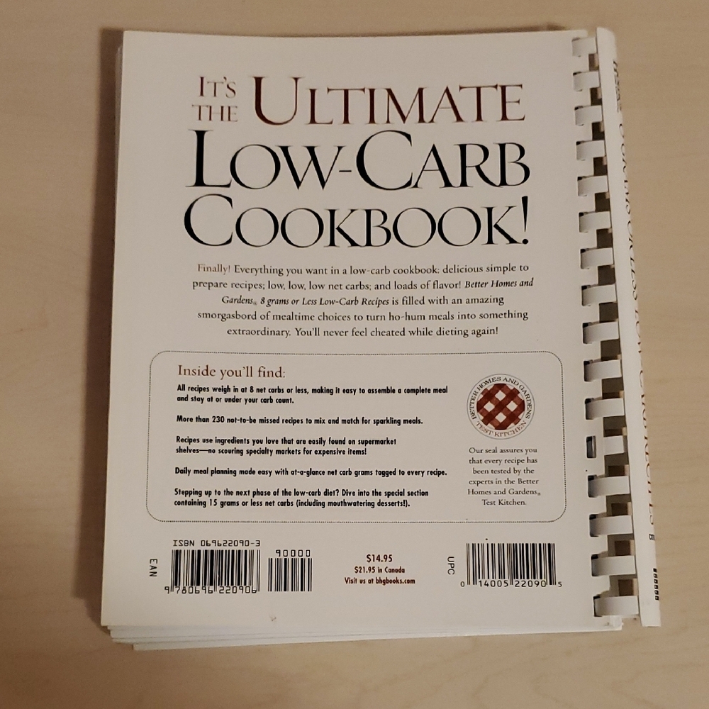 Better Homes and Gardens 8 Grams or Less Low-Carb Recipes - Picture 2 of 2